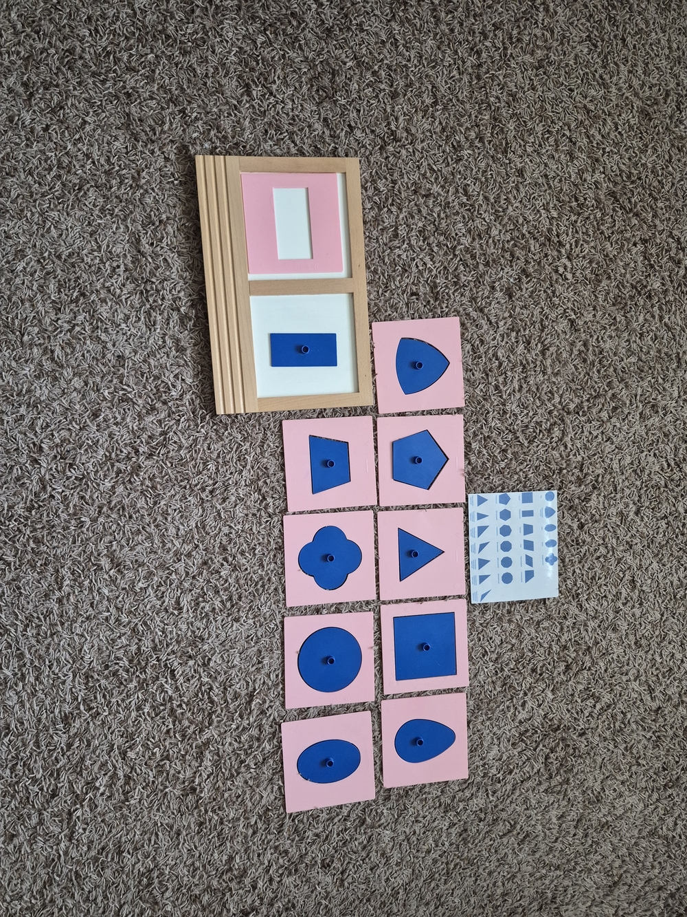 Montessori Wooden & Geometric Insets Set (Pre-Writing Activity) - Picture 4 of 5